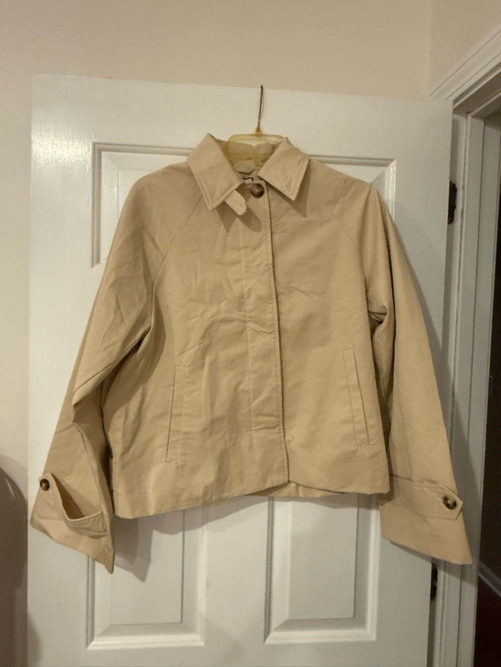 Tuckernuck Cropped Tan Trench Jacket